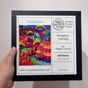 Nautilus Wooden Puzzle "Pumpkin Carving" 449 Pieces
